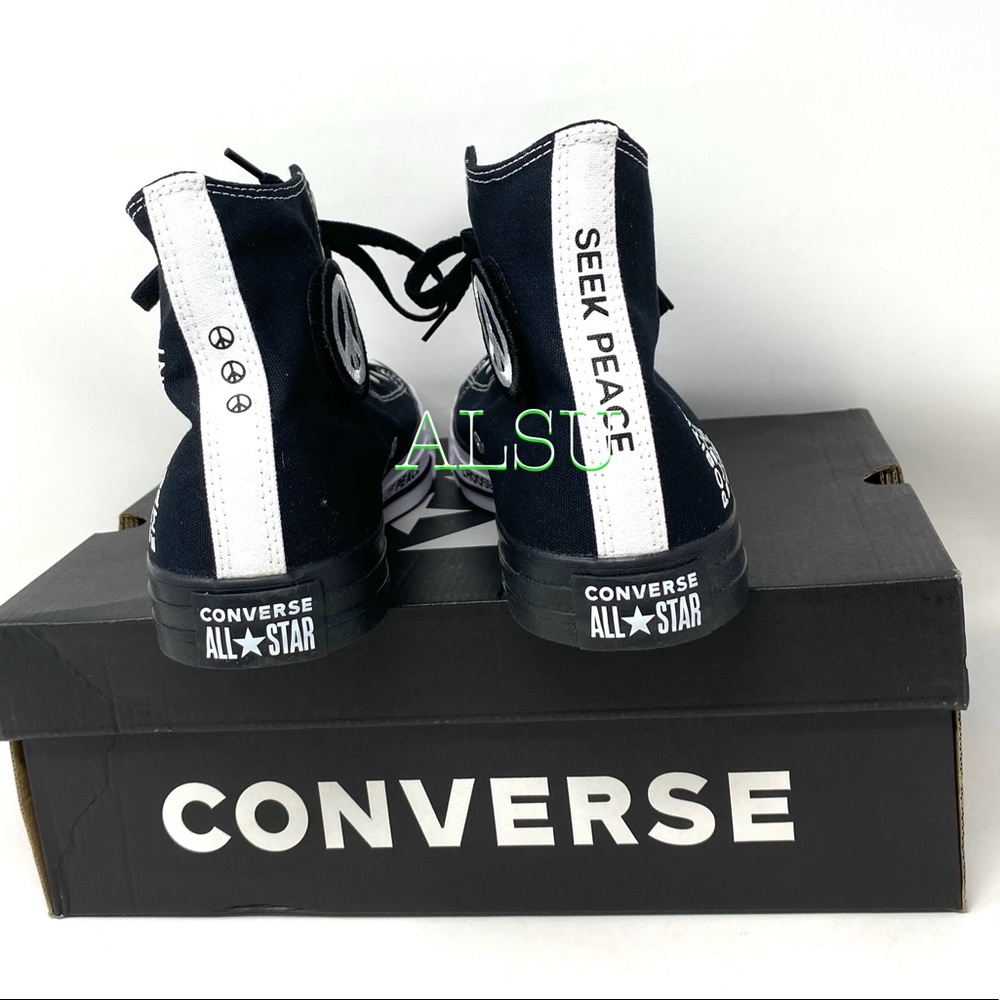 Converse Ctas High Top Canvas Black Men’s Sneakers - Picture 3 of 10